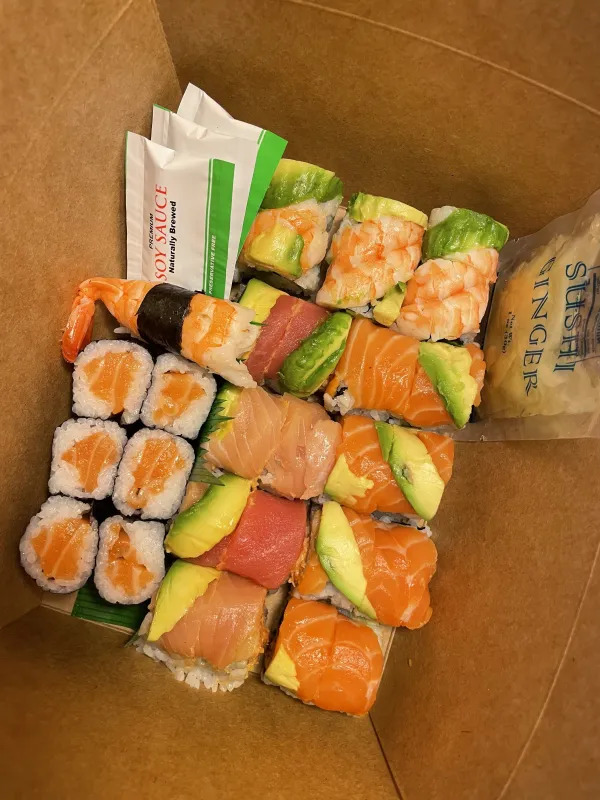 Assorted sushi rolls